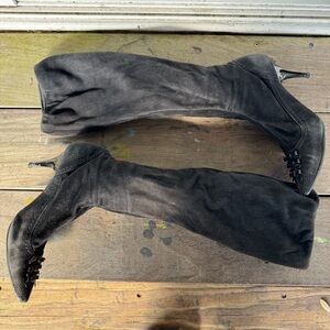 Louis Vuitton Black Over the Knee Boots